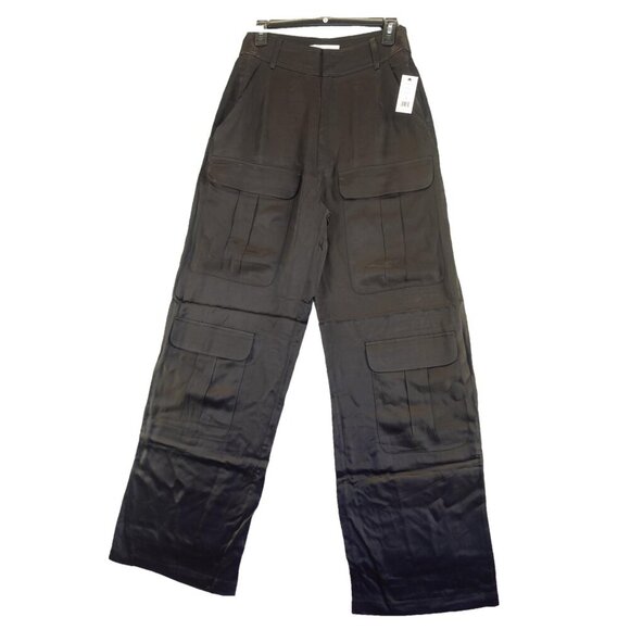 Equipment Women Ines Trouser in True Black size 6 NWT $350 - Picture 4 of 13